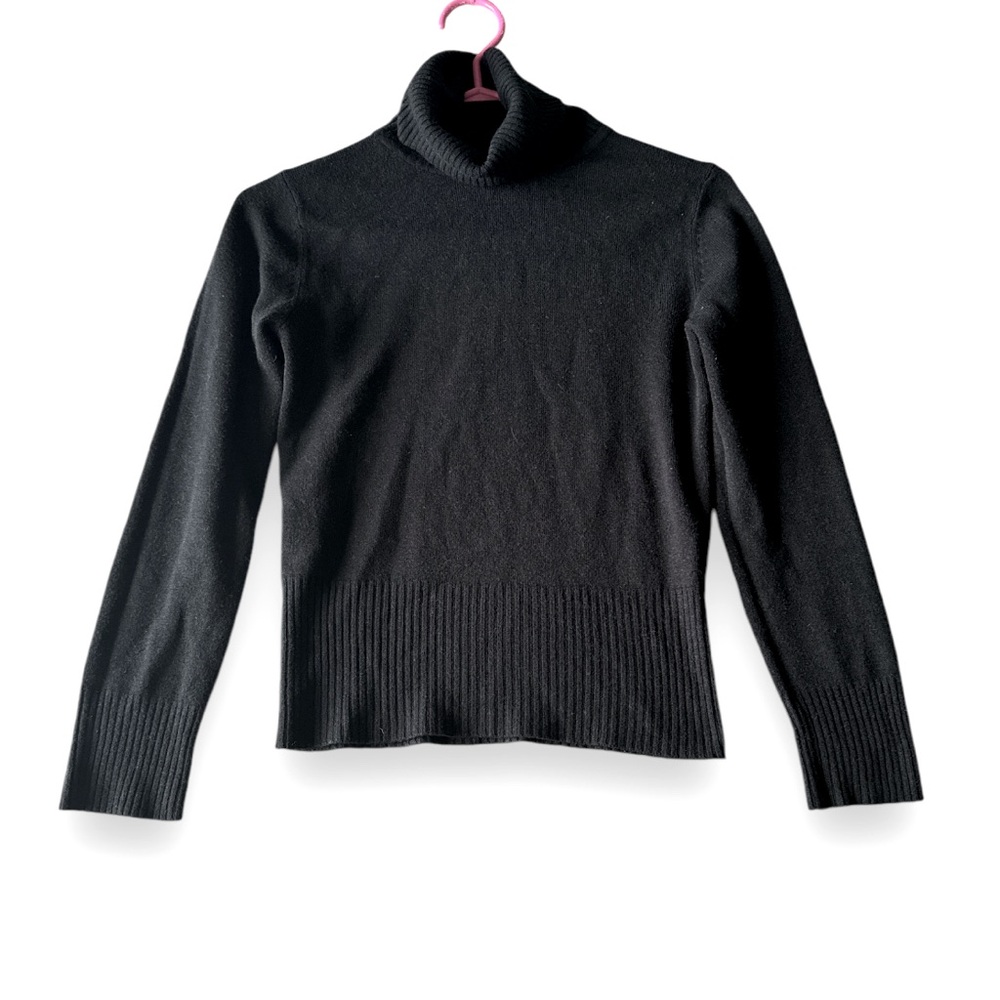 DIVIDED H&M Neutral Knit Acrylic Long Sleeve Turtleneck Sweater Sz 4